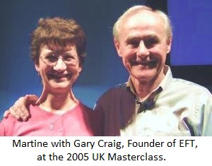 Martine with Gary Craig, Founder of EFT